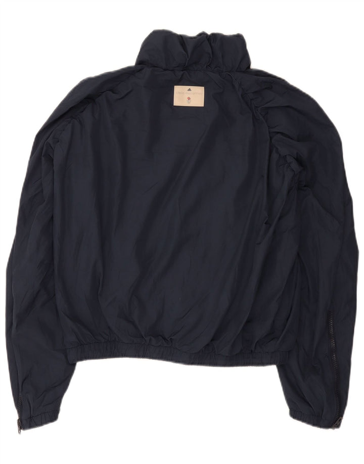 Jachetă de ploaie supradimensionată Stella McCartney pentru femei Adidas UK 10 Small Bleumarin