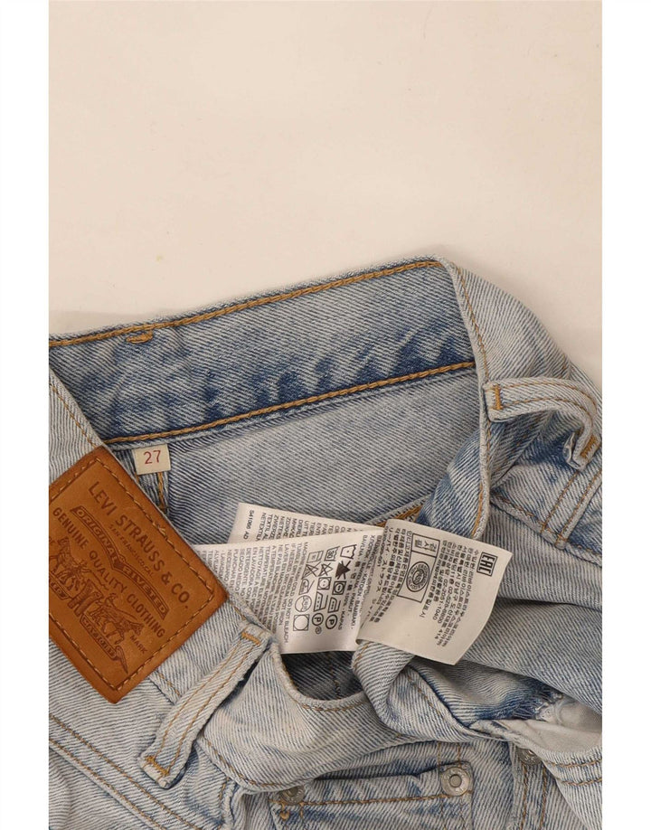 Pantaloni scurți din blugi Levi's W27 Small Blue Bumbac