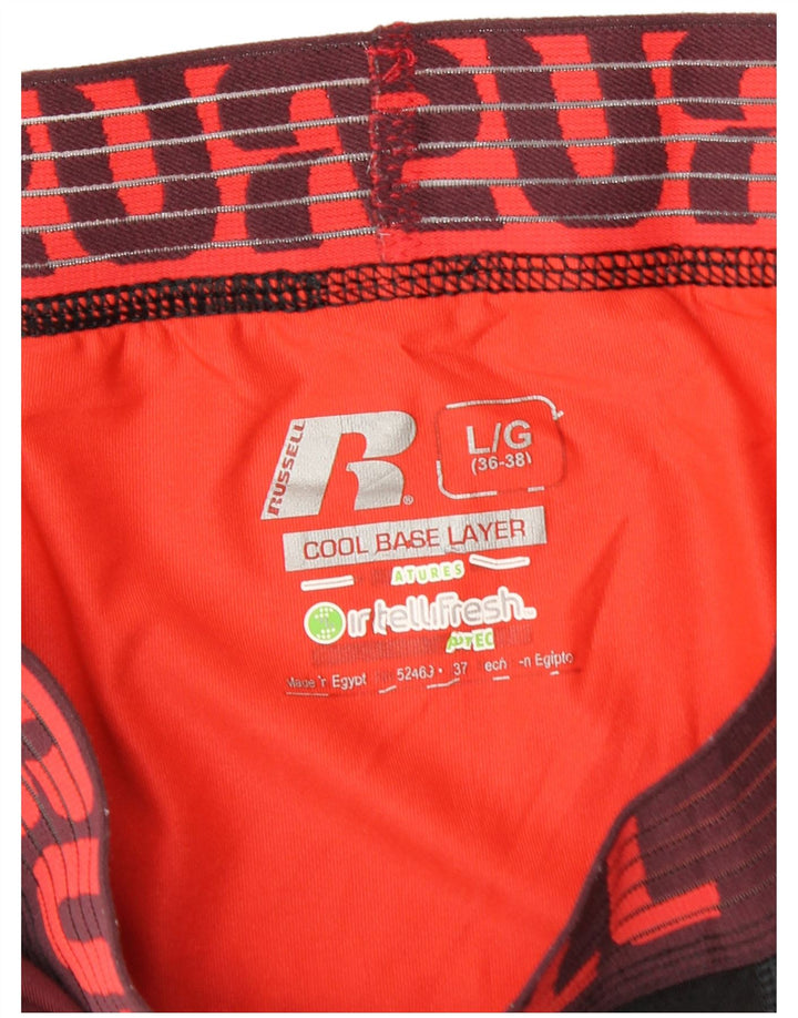 Leggings pentru bărbați Russell Athletic, largi, burgundă