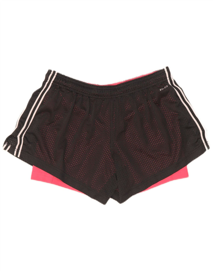 Pantaloni scurți sport Nike Dri Fit pentru femei UK 14, mari, negru, poliester