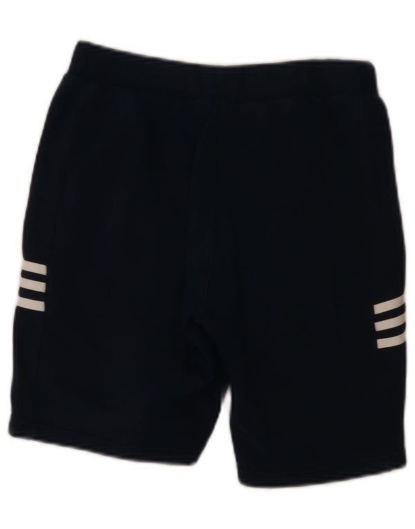 Pantaloni scurți sport grafic Adidas pentru băieți 11-12 ani, bumbac bleumarin