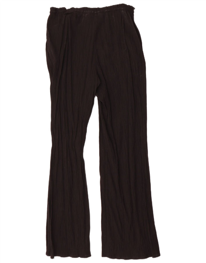 Pantaloni casual pentru femei Flare Zara Mediu L32 L32 Viscoză Neagră