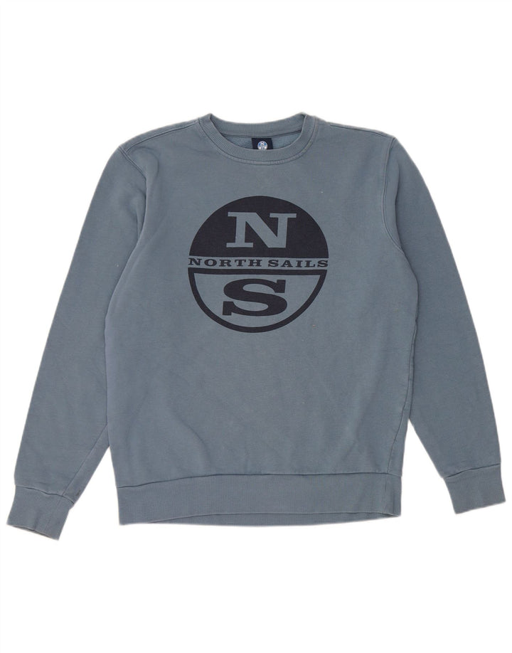 Hanorac grafic pentru bărbați North Sails Pulover XS Bumbac albastru
