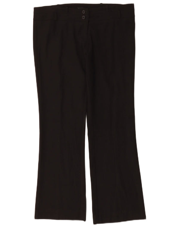 Pantaloni casual pentru femei Oasis Bootcut UK 12 Medium L34 L29 Poliester negru