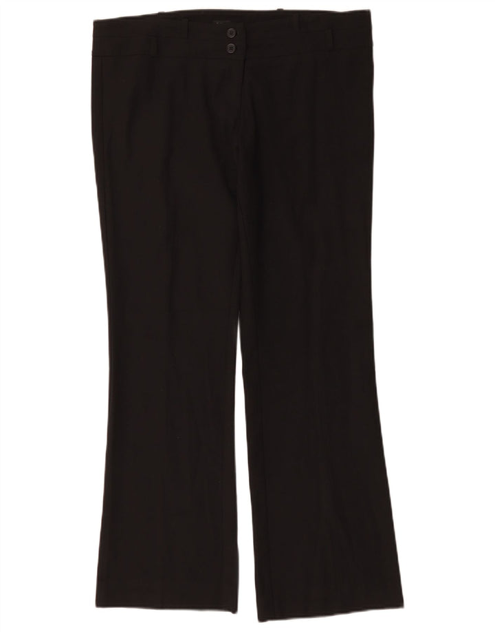 Pantaloni casual pentru femei Oasis Bootcut UK 12 Medium L34 L29 Poliester negru