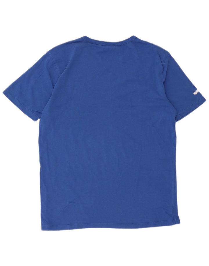 Tricou grafic pentru bărbați Gas Top mare, albastru, bumbac