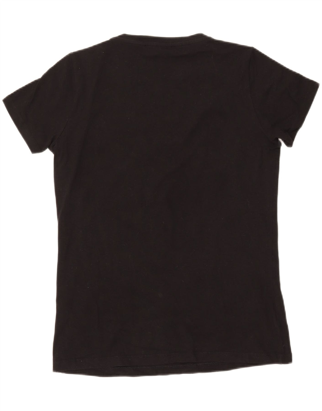 TRUSSARDI Womens Graphic T-Shirt Top UK 14 Medium Black Vintage Trussardi and Second-Hand Trussardi from Messina Hembry 