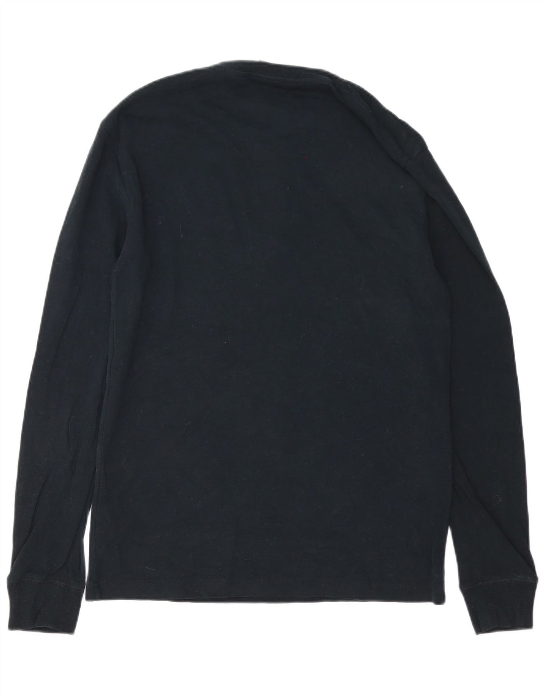 Top pentru bărbați Superdry cu mânecă lungă, mare, negru, bumbac