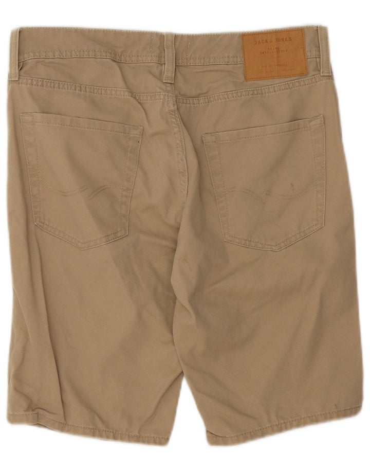 Pantaloni scurți casual Jack & Jones pentru bărbați, mici W29, bumbac, bej