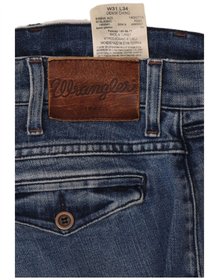 WRANGLER Blugi Chino Slim pentru bărbați W31 L34 Bumbac albastru