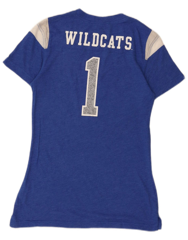 Nike Womens Kentucky Wildcats Graphic T-Shirt Top UK 10 Small Blue