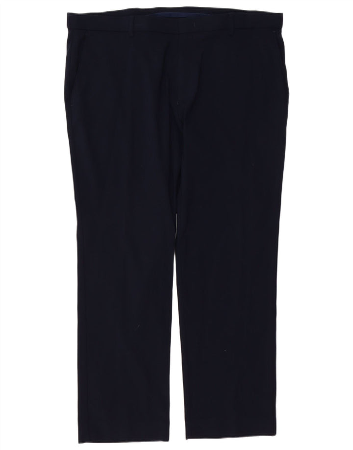 Pantaloni chino drepți TOMMY HILFIGER pentru bărbați L38 L29 bleumarin Rayon