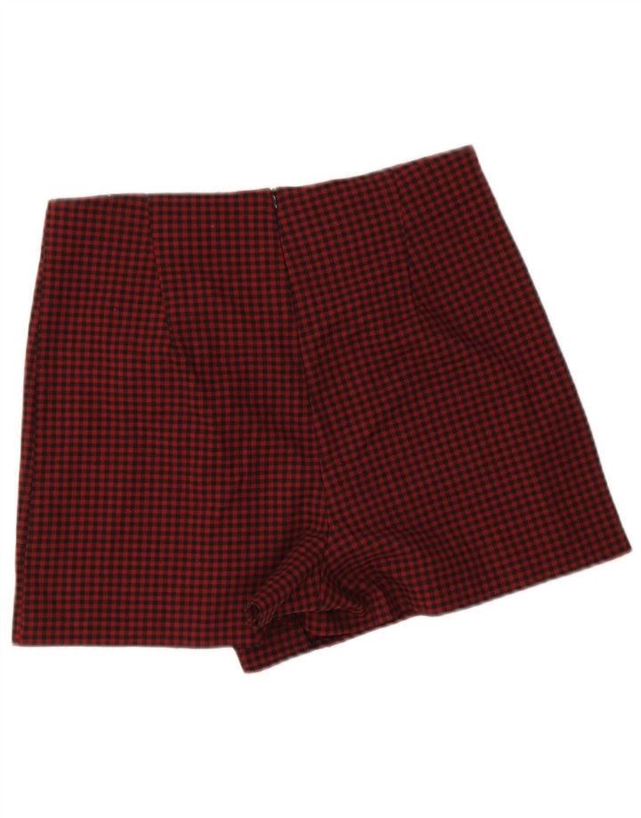 Pantaloni scurți casual pentru femei Zara, mari W30 L3, roșu, vichy