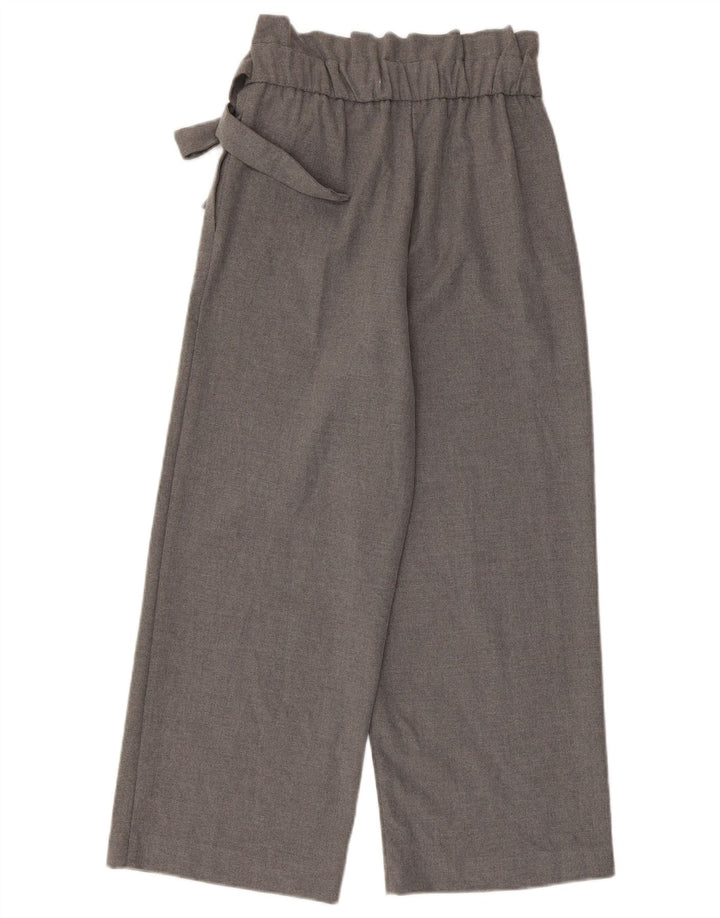Pantaloni tăiați pentru femei Zara Mici L26 L24 Gri Poliester