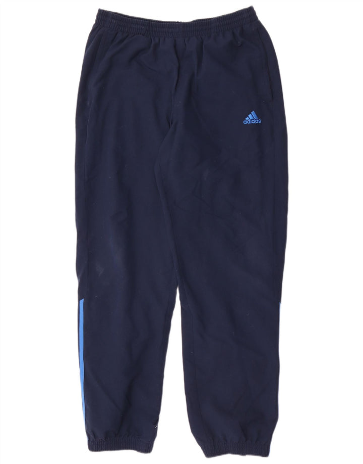 Pantaloni de trening pentru bărbați Adidas Pantaloni de jogging mari, bleumarin, poliester