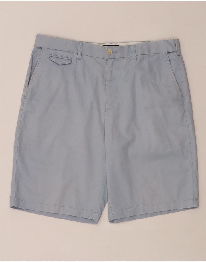 MARKS & SPENCER Pantaloni scurți chino pentru bărbați Blue Harbour W36, bumbac albastru mare