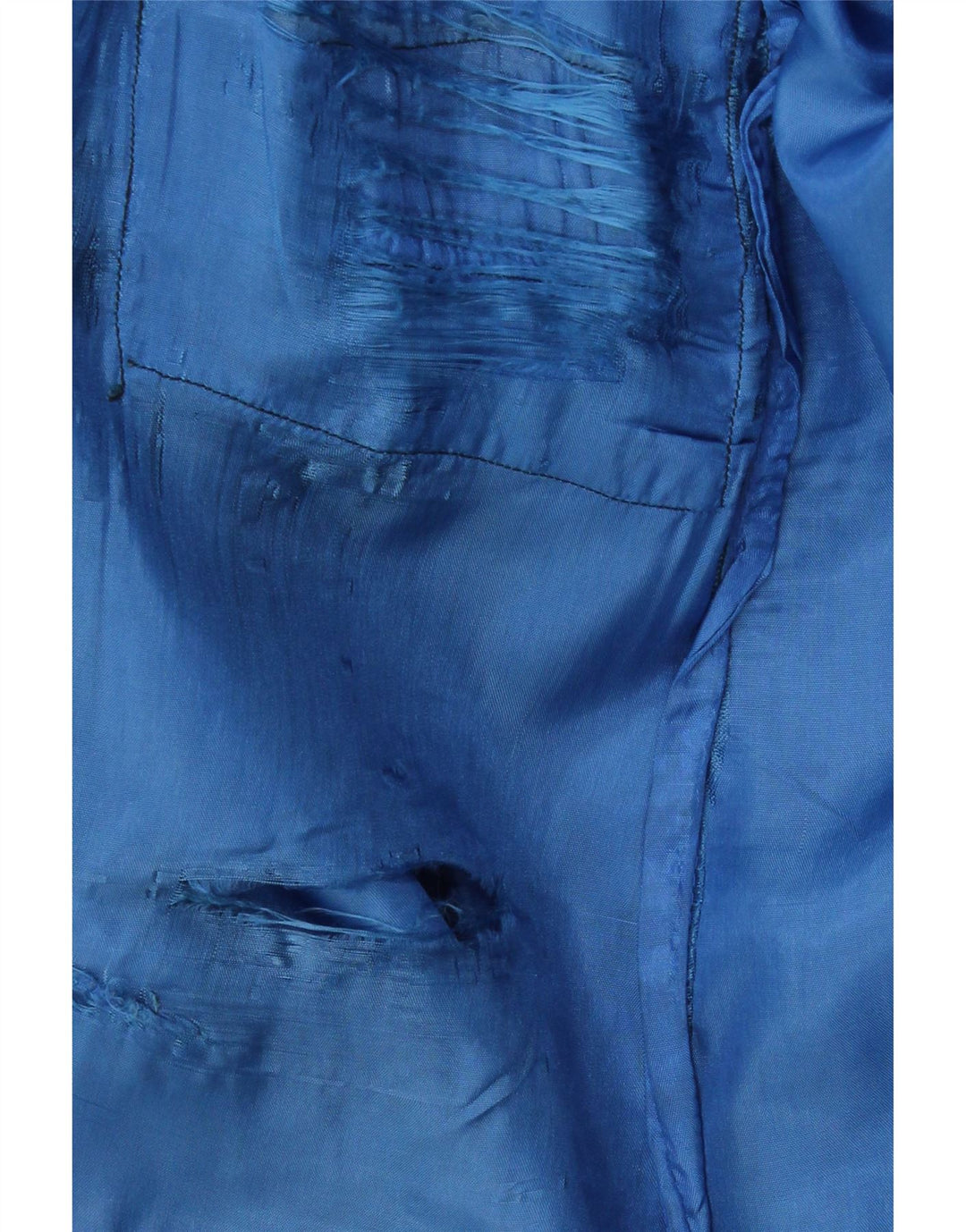 Fusta din piele pentru femei VINTAGE IT 44 Medium W28 Piele albastră