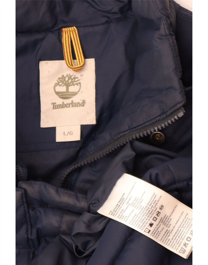 Jachetă căptușită pentru bărbați Timberland UK 40 mare nailon bleumarin