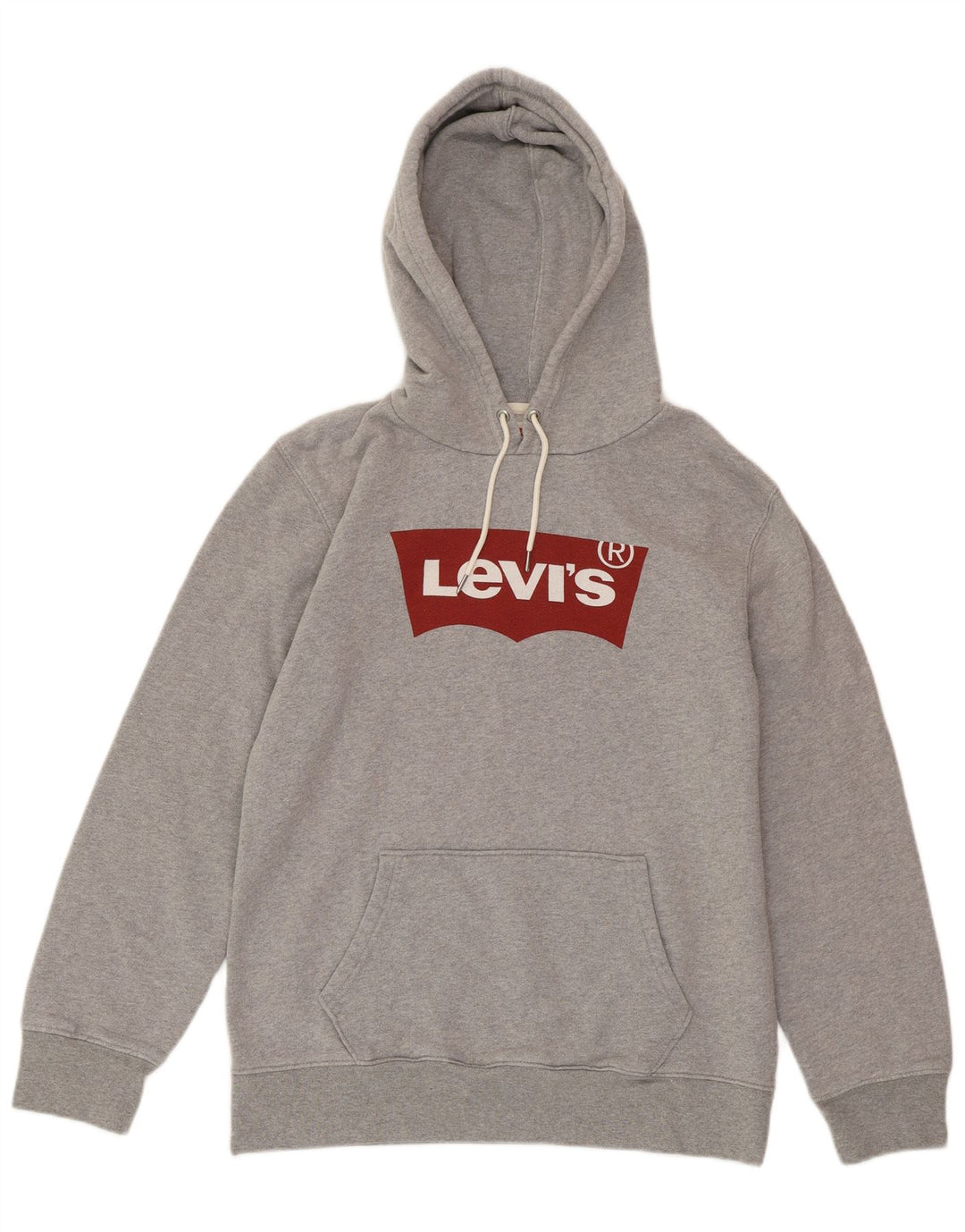 Jumper LEVI'S pentru damă, cu grafică, UK 14, bumbac, gri mediu