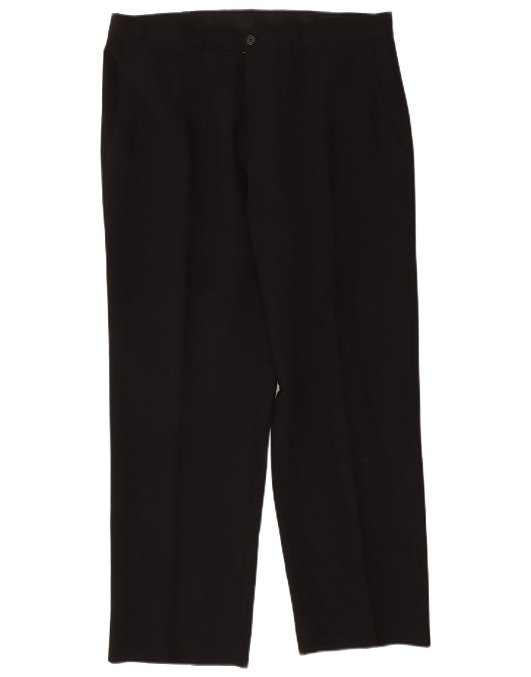 Pantaloni chino drepți pentru bărbați Marks & Spencer L36 L29 Poliester negru