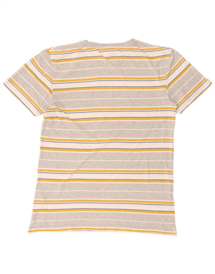 Tricou pentru bărbați Quiksilver Top din bumbac cu dungi gri mediu
