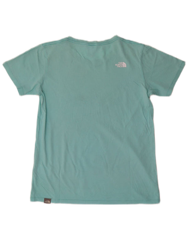 Tricou grafic pentru femei The North Face Top UK 10 Small Turquoise Cotton