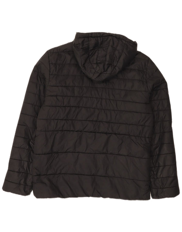 Jack & Jones Jachetă căptușită cu glugă pentru bărbați UK 40 Large Black