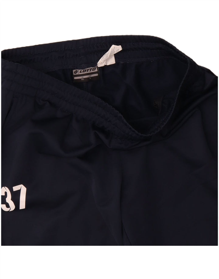 Pantaloni de trening pentru bărbați Lotto XL, poliester bleumarin