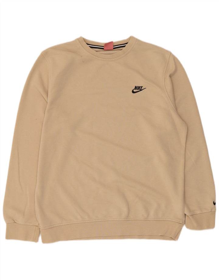 Pulover Nike pentru femei, UK 20 2XL, bej, bumbac