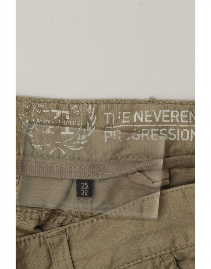 Pantaloni Cargo Drepți Vintage Bărbați L35 L32 Bej