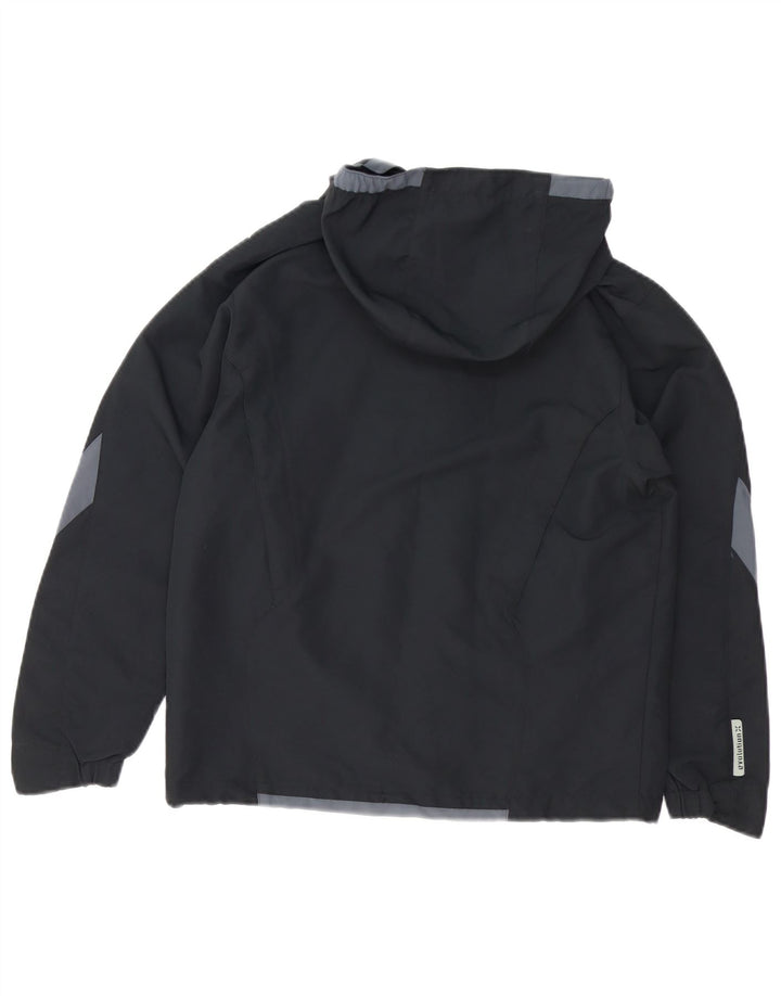 UMBRO Jachetă de ploaie cu glugă pentru femei UK 14 Medium Black Colorblock Poliester