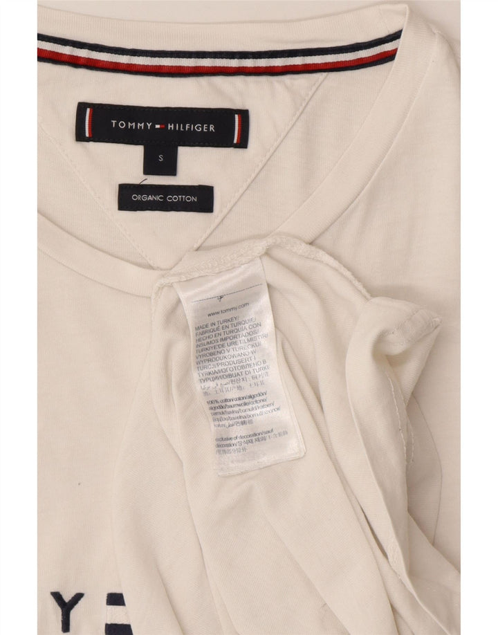 TOMMY HILFIGER Tricou grafic pentru bărbați Top mic Bumbac alb