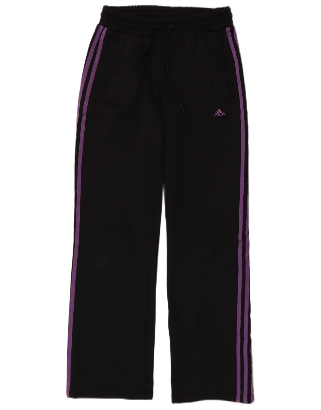 Pantaloni de trening Adidas pentru femei UK 10 Poliester negru mic