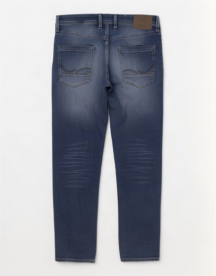 Blugi Jack & Jones Tim Slim pentru bărbați W32 L30 bumbac albastru