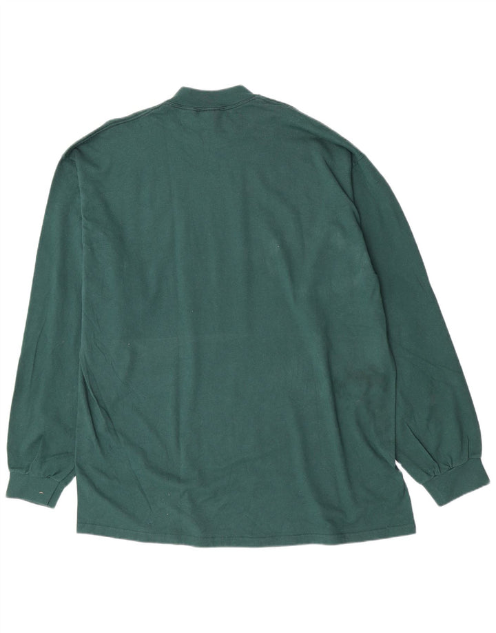 Top pentru bărbați Nike cu mânecă lungă 2XL, bumbac verde