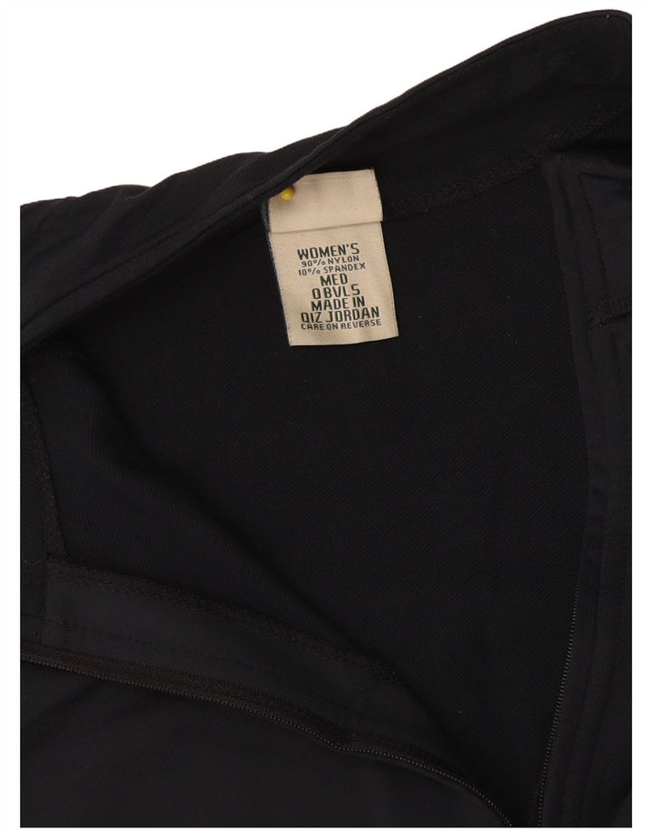 L.L.Bean pentru femei, cu fermoar și gât, pulover, trening Top UK 14 Medium Black Nylon