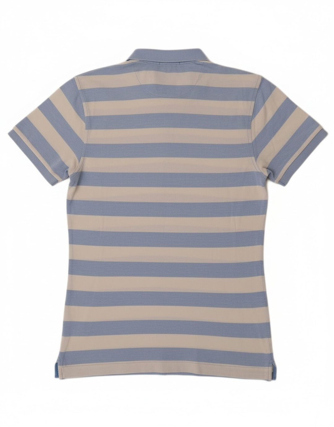Tricou polo pentru bărbați Gant, albastru mediu cu dungi