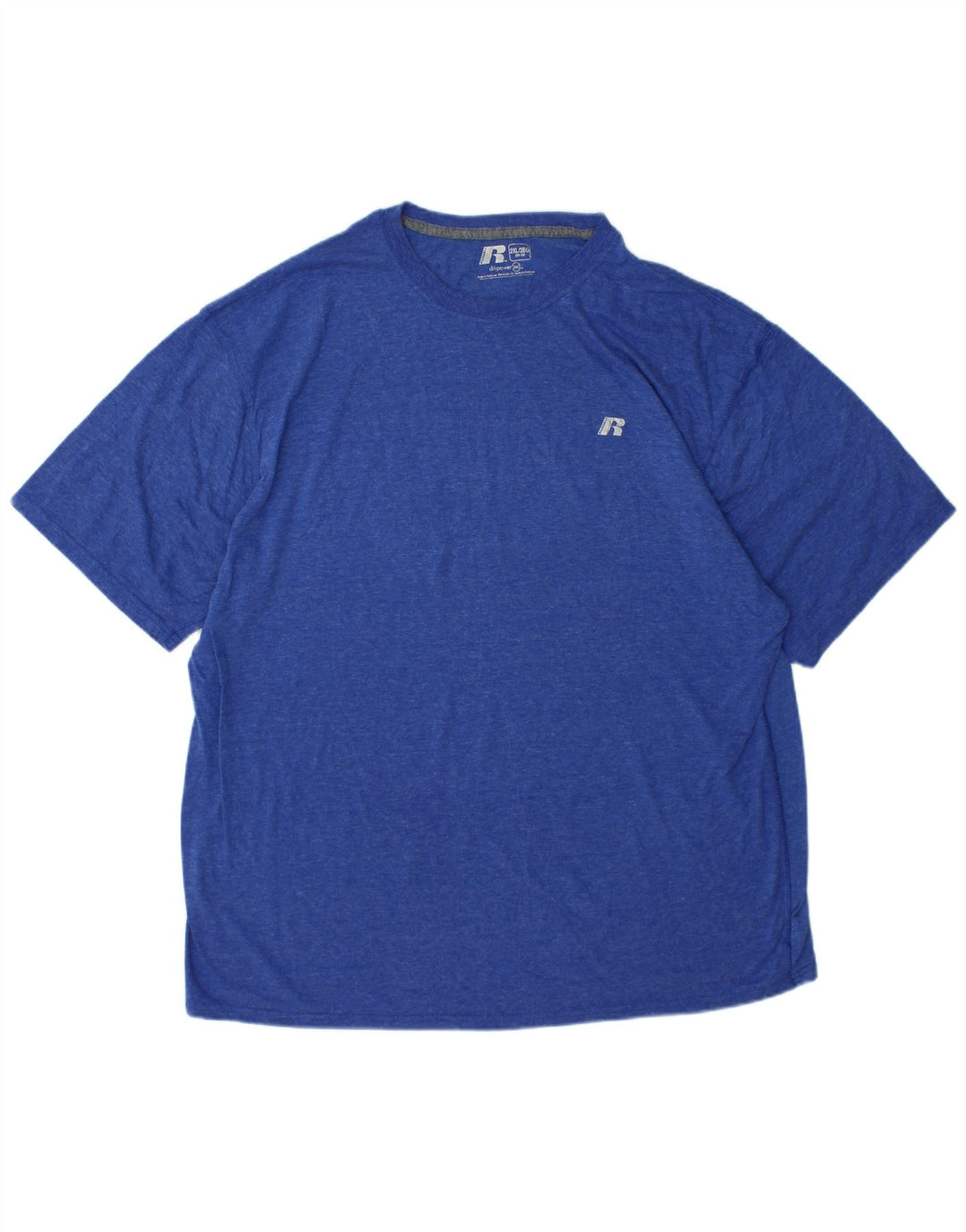 RUSSELL ATHLETIC Bărbați Dri-Power Tricou Top UK 50/52 2XL Albastru Poliester