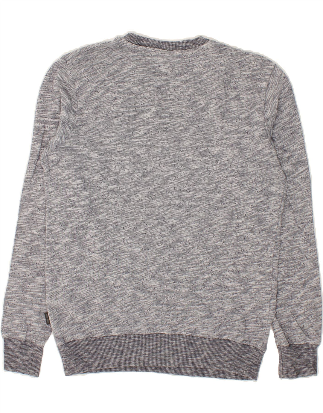 JACK & JONES Mens Graphic Sweatshirt Jumper Medium Grey Flecked Cotton Vintage Jack & Jones and Second-Hand Jack & Jones from Messina Hembry 