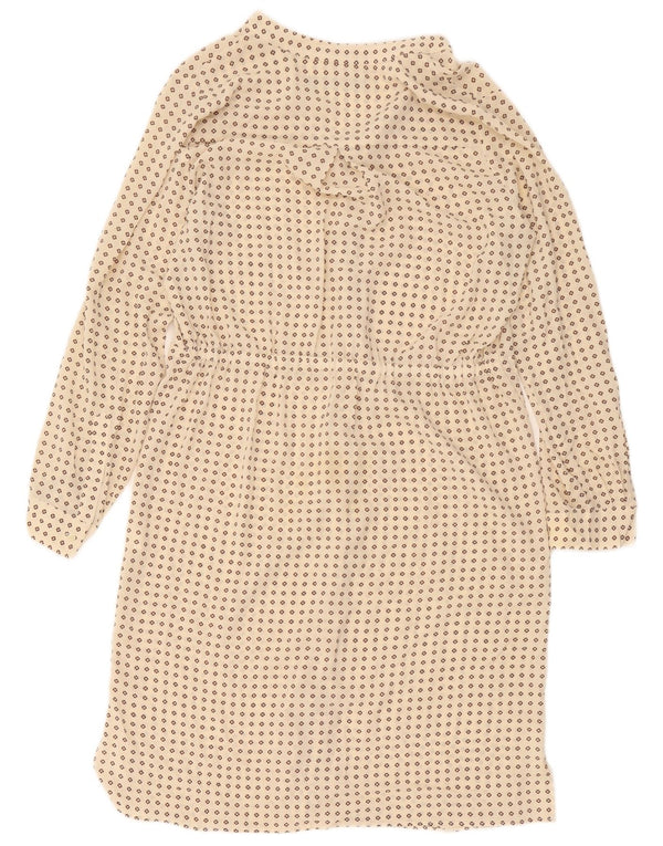Rochie cămașă pentru femei Zara UK 14 Medium Bej cu pete