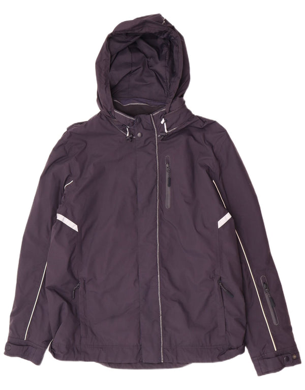 Crew Clothing Jachetă de vânt cu glugă pentru bărbați UK 42 XL Nailon bleumarin