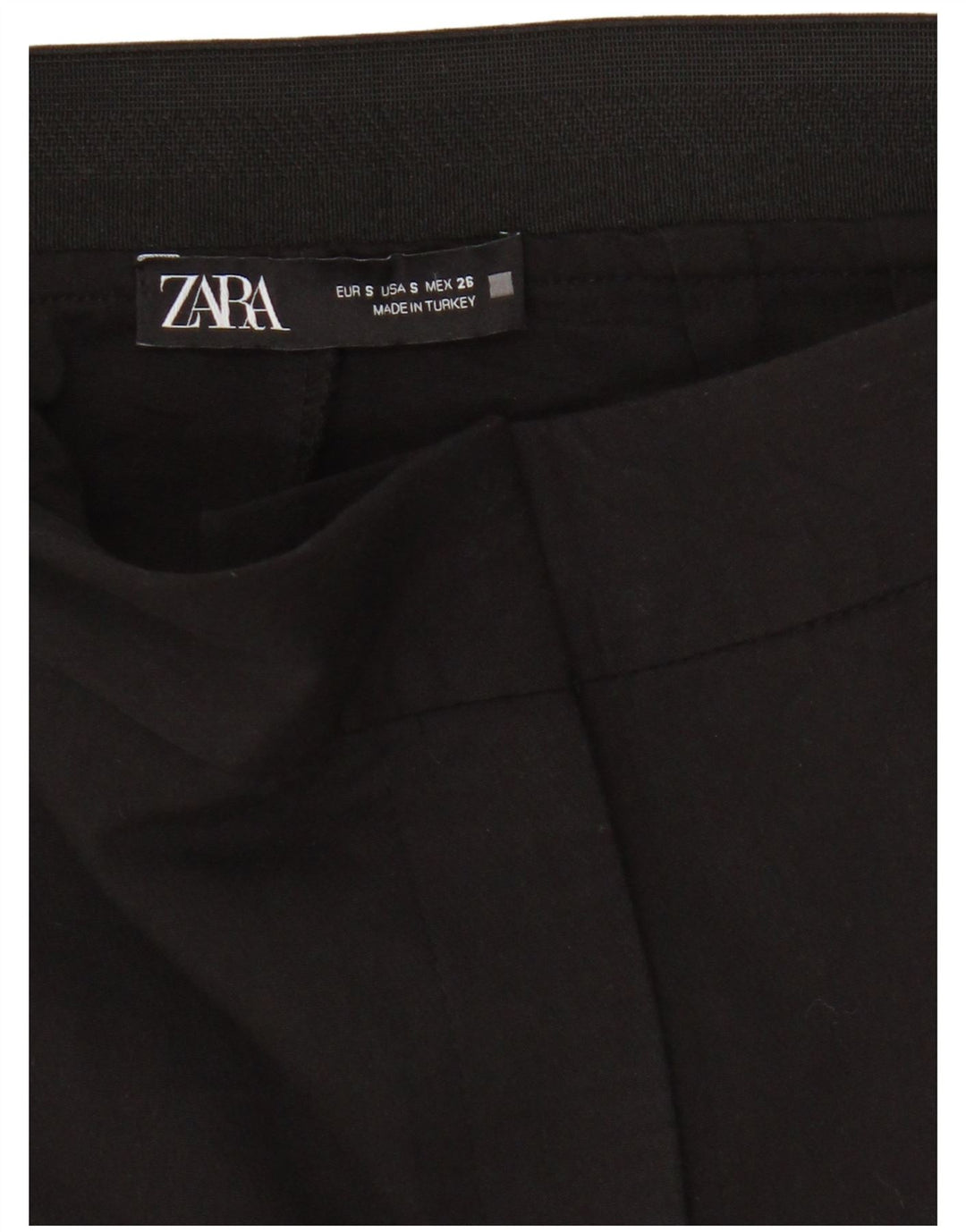 Pantaloni tăiați pentru femei Zara Mici L26 L23 Negri