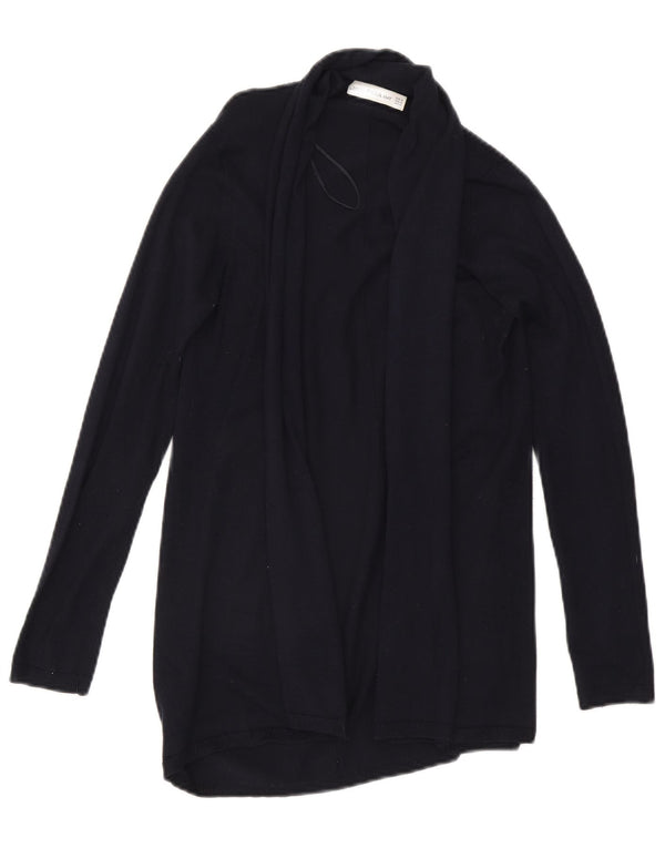 Pulover cardigan deschis pentru femei Zara UK 12 Medium Bleumarin