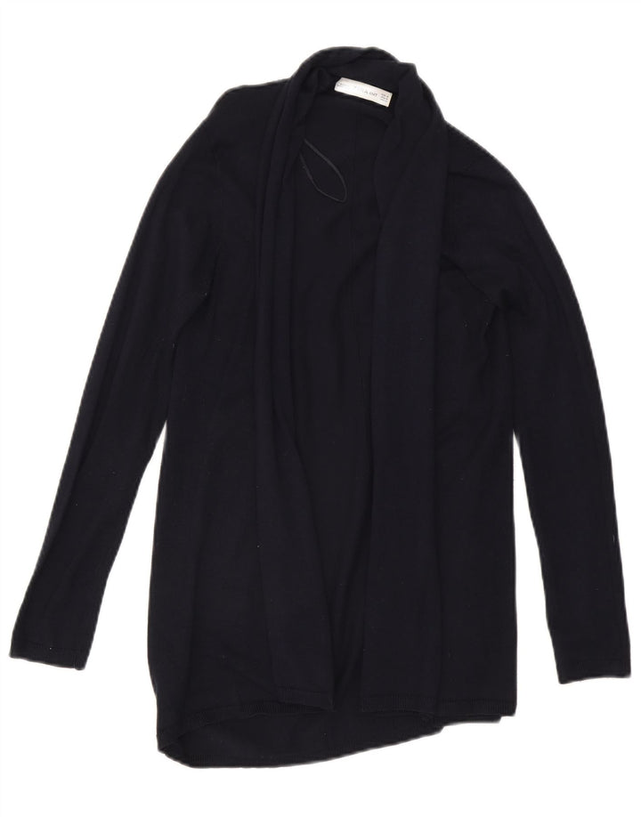 Pulover cardigan deschis pentru femei Zara UK 12 Medium Bleumarin