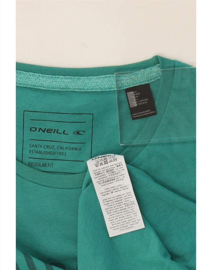 O'NEILL Mens Regular Fit Graphic T-Shirt Top Medium Green Cotton Vintage O'Neill and Second-Hand O'Neill from Messina Hembry 