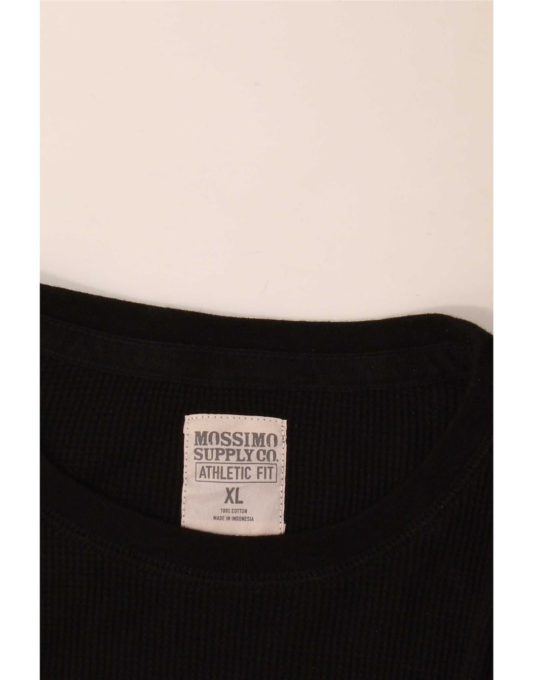 Pulover pentru bărbați Mossimo, cu gât crew, XL, bumbac negru