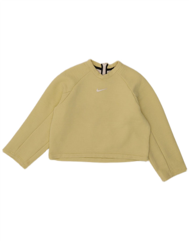 Pulover Nike Crop pentru femei UK 10 Mic Galben