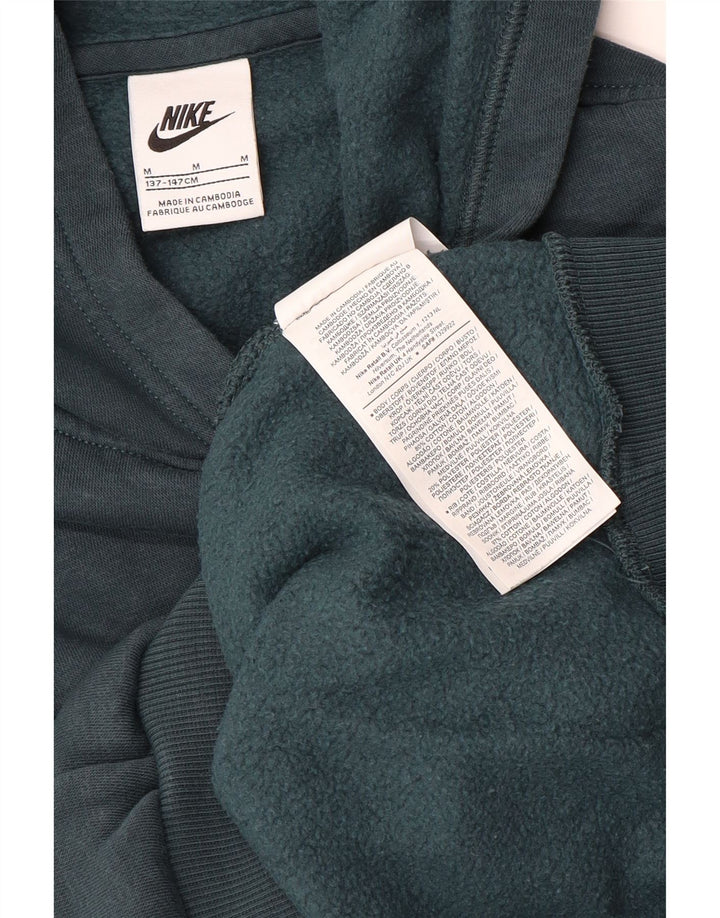 Pulover NIKE pentru băieți, 10-11 ani, bumbac verde mediu