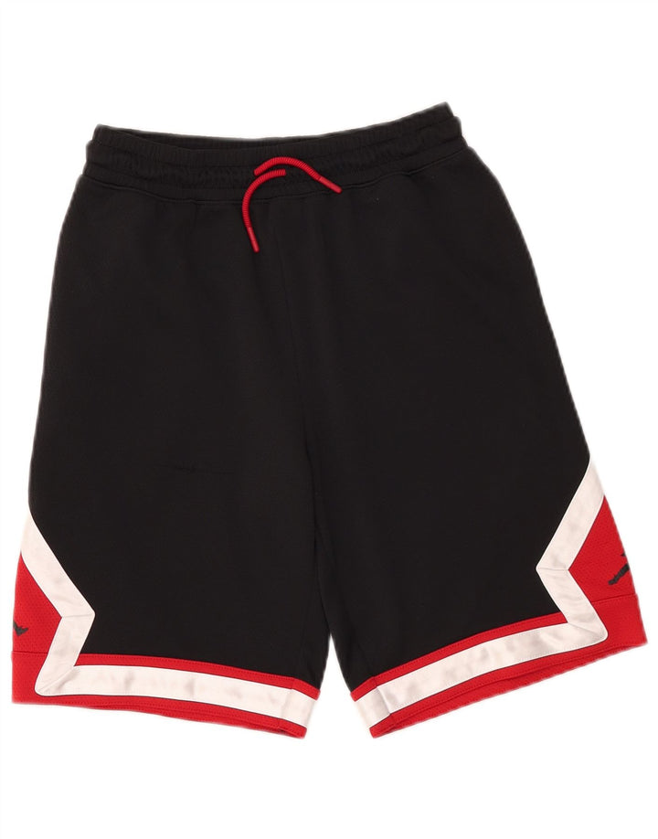 Pantaloni scurți sport Jordan pentru băieți 12-13 ani, mari, negru, poliester color bloc