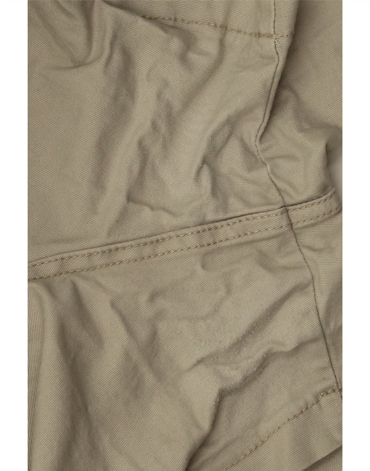 Pantaloni scurti cargo cu talie înaltă LEE pentru femei US 18 2XL W38 bumbac bej